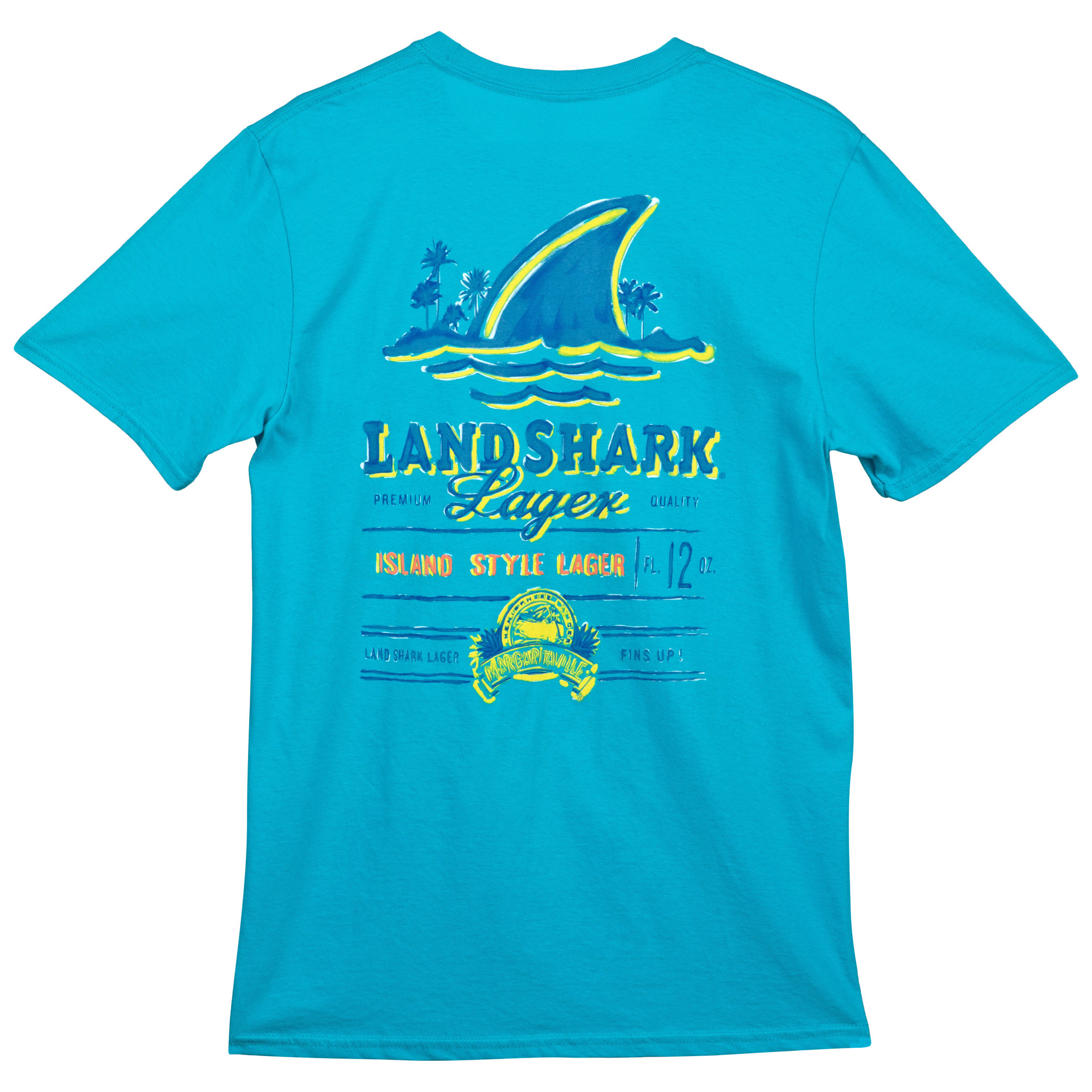 Landshark Island Style Lager Tropical Front/Back T-Shirt